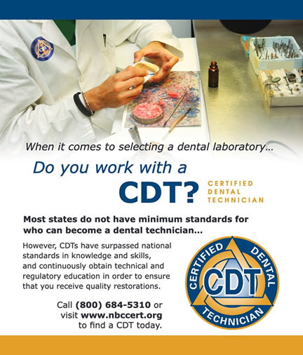 Market Your Cdt Achievements! - National Board For Certification In Dental  Laboratory Technology - Nbccert.org